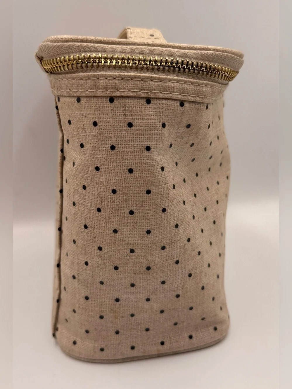 Kate Spade New York Out to Lunch insulated Tote Bag Deco Dots Beige /Black